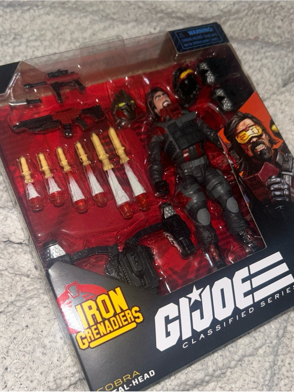 G.I. Joe Classified Series #118 Metal-Head Iron Grenadier 6" Inch Action Figure